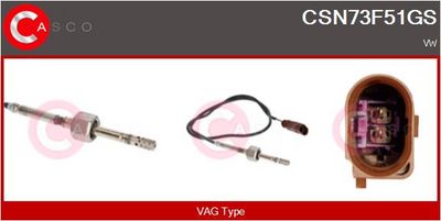 SENZOR TEMPERATURA GAZE EVACUARE