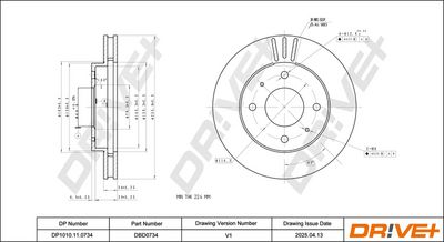 BREMSSCHEIBE DR!VE+ DP1010110734 2
