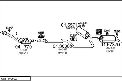 SISTEM DE ESAPAMENT MTS CITR11998A015122
