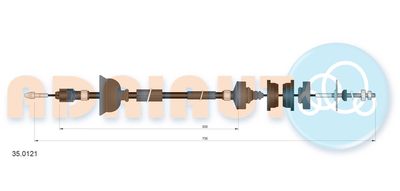 въжен механизъм, задействане на съединителя ADRIAUTO 35.0121