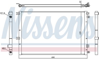 CONDENSATOR CLIMATIZARE NISSENS 940468 5