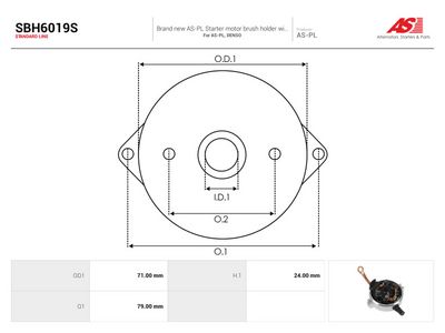 Hiilipidike AS-PL SBH6019S – TOYOTA