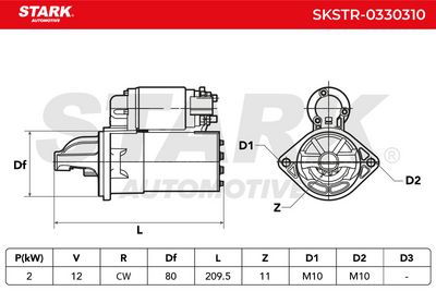 стартер STARK SKSTR-0330310