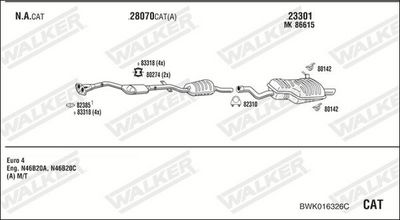Изпускателна система WALKER BWK016326C