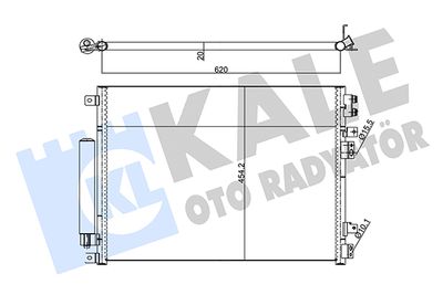 Конденсатор, кондиционер KALE OTO RADYATÖR 343140 для CHRYSLER 300C