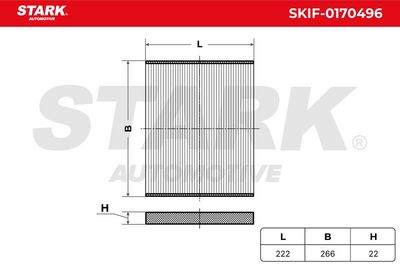 Филтър купе (поленов филтър) STARK SKIF-0170496