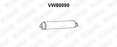 Предглушитель выхлопных газов VENEPORTE VW80090 для VW TRANSPORTER