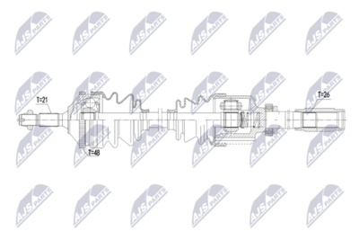 полуоска NTY NPW-PE-158