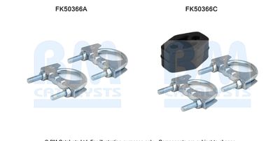 Zestaw montażowy, rura wydechowa BM CATALYSTS FK50366