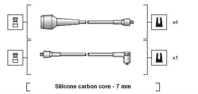 Комплект проводов зажигания MAGNETI MARELLI 941318111004 для CITROËN AXEL