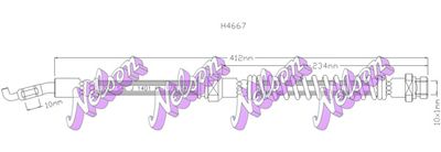 Тормозной шланг KAWE H4667 для MITSUBISHI LANCER