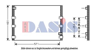 CONDENSATOR CLIMATIZARE AKS DASIS 212019N