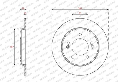 Remschijf set (2 stuks) Achter past: HYUNDAI CRETA 2.0 01.16-01.21