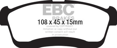 Комплект тормозных колодок, дисковый тормоз EBC Brakes DPX2238 для DAIHATSU CUORE