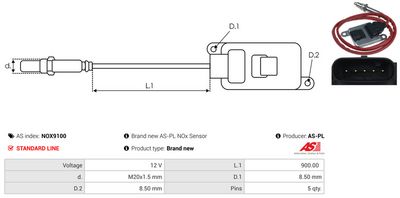 SENZOR NOX INJECTIE ADITIV AS-PL NOX9100 2
