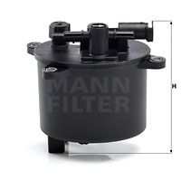 MANN-FILTER WK 12 004 Топливный фильтр  для PEUGEOT 4007 (Пежо 4007)