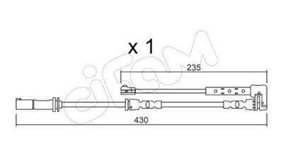 SENZOR DE AVERTIZARE UZURA PLACUTE DE FRANA