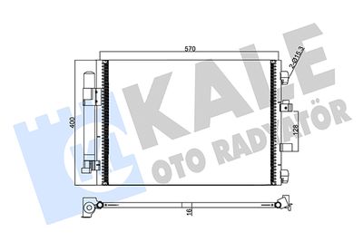 KALE OTO RADYATÖR 358250 Радиатор кондиционера  для FORD  (Форд Фокус)