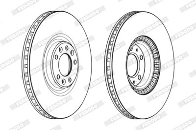 BREMSSCHEIBE FERODO DDF2234C 1