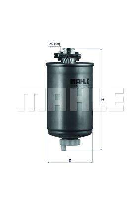 MAHLE KL 75 Топливный фильтр  для PEUGEOT 306 (Пежо 306)