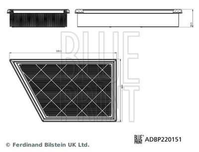 Filtr powietrza BLUE PRINT ADBP220151