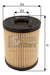 Масляный фильтр CLEAN FILTERS ML4568 для FIAT PANDA