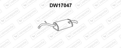 Глушитель выхлопных газов конечный VENEPORTE DW17047 для DAEWOO NUBIRA