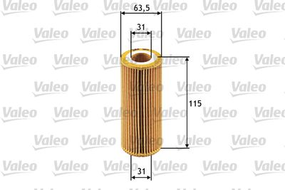 Масляный фильтр VALEO 586511 для ALFA ROMEO BRERA