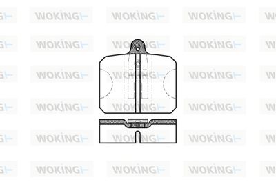 Комплект тормозных колодок, дисковый тормоз WOKING P0183.10 для SKODA 110