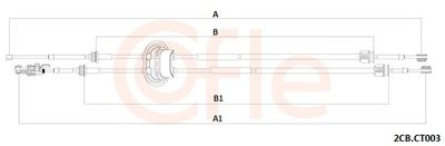 Cable Pull, manual transmission 2CB.CT003