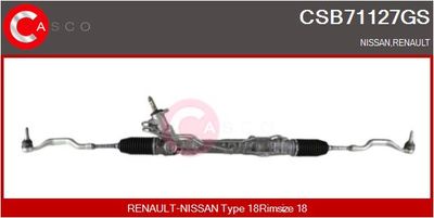 CASCO CSB71127GS Рулевая рейка  для RENAULT LAGUNA (Рено Лагуна)