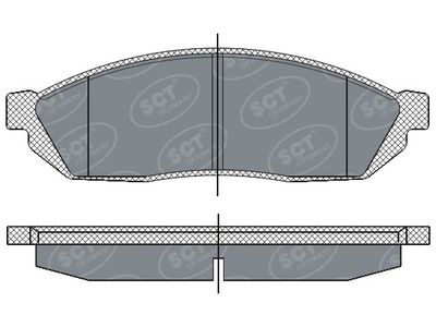 Комплект тормозных колодок, дисковый тормоз SCT - MANNOL SP 265 PR для TRIUMPH ACCLAIM