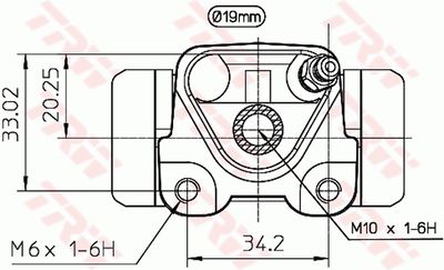 CILINDRU RECEPTOR FRANA TRW BWD271 1