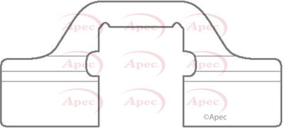 Accessory Kit, disc brake pad APEC KIT1134