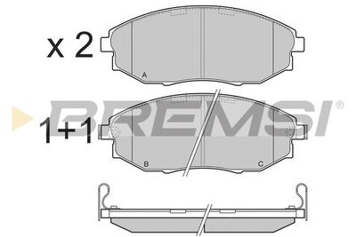 Комплект тормозных колодок, дисковый тормоз BREMSI BP3399 для CHEVROLET EPICA