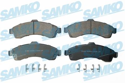 Комплект тормозных колодок, дисковый тормоз SAMKO 5SP2098 для ISUZU ASCENDER