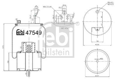 FEBI BILSTEIN Federbalg, Luftfederung