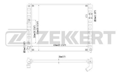 ZEKKERT MK-1419 Радиатор охлаждения двигателя  для INFINITI  (Инфинити Еx)