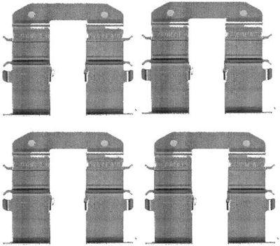 Комплектующие, колодки дискового тормоза HELLA 8DZ 355 203-351 для KIA CARENS