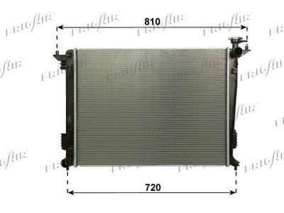 Радиатор, охлаждение двигателя FRIGAIR 0133.3042 для HYUNDAI ix35