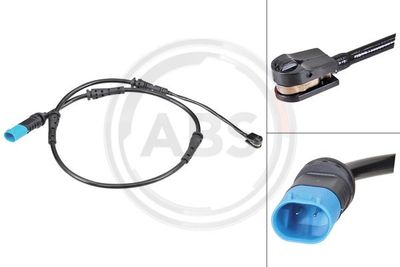 Styk ostrzegawczy, zużycie okładzin hamulcowych A.B.S. 39814