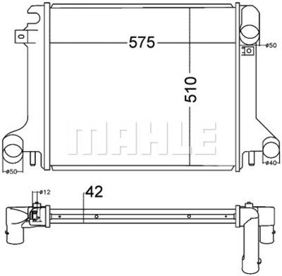 Kylare, motorkylning MAHLE CR 1217 000P