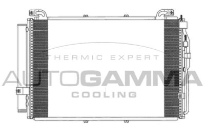 Конденсатор, кондиционер AUTOGAMMA 103932 для HYUNDAI MATRIX