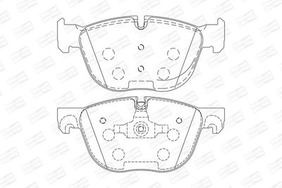 BREMSBELAGSATZ SCHEIBENBREMSE CHAMPION 573300CH 1
