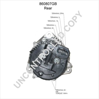 Alternátor PRESTOLITE ELECTRIC 860807GB