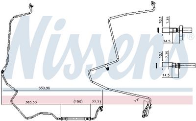 тръбопровод високо налягане, климатизация NISSENS 84009