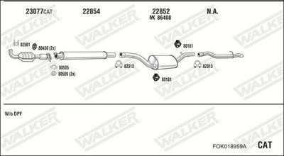 SISTEM DE ESAPAMENT WALKER FOK018959A