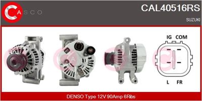 Генератор CASCO CAL40516RS для SUZUKI SWIFT