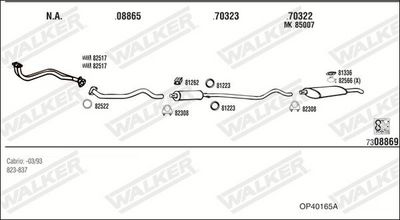 ABGASANLAGE WALKER OP40165A