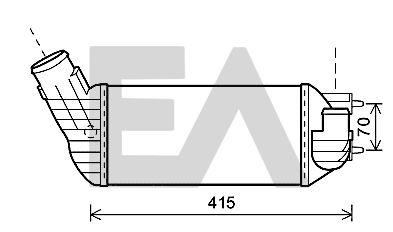 EACLIMA 36A55027 Интеркулер  для PEUGEOT 5008 (Пежо 5008)